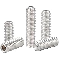 MEETOOT 30pcs Socket Set Screws Machine Headless Screw 8-32 x 1/2